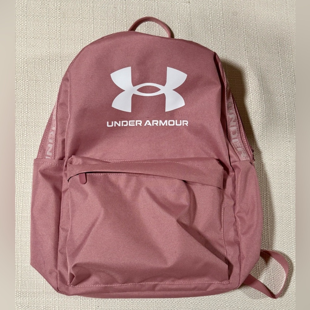 Under Armour UA Loudon Backpack Pink/White 1364186 697 School Bag (Used Once)